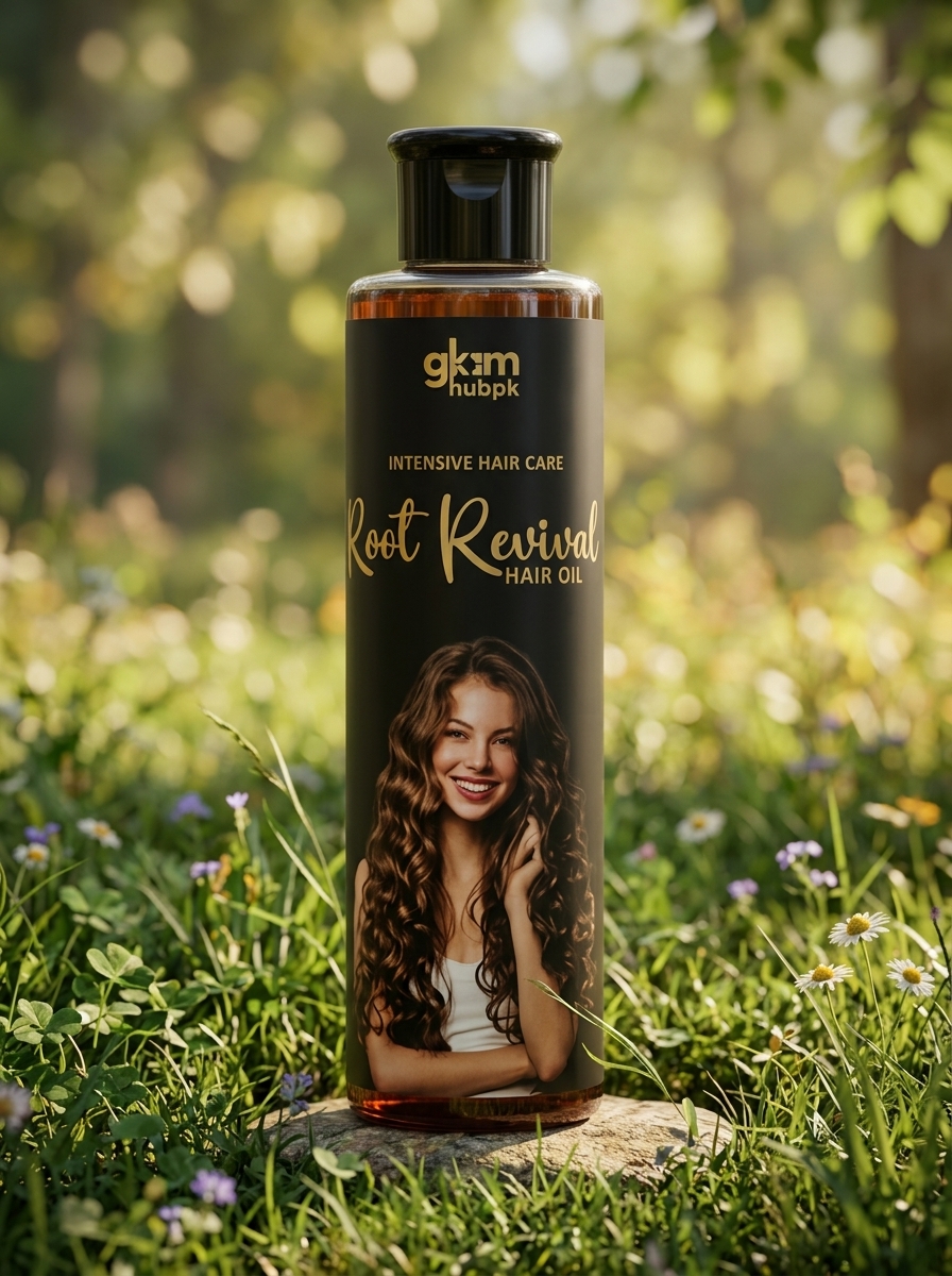GlamHubPK Root Revival Hair Oil – 100% Herbal Natural Hair Growth & Repair Oil (25+ Ingredients)