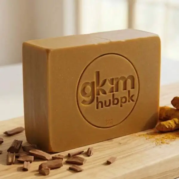 Turmeric Sandal Herbal Soap Pakistan – Natural Skin Brightening & Acne Control | GlamHubPK