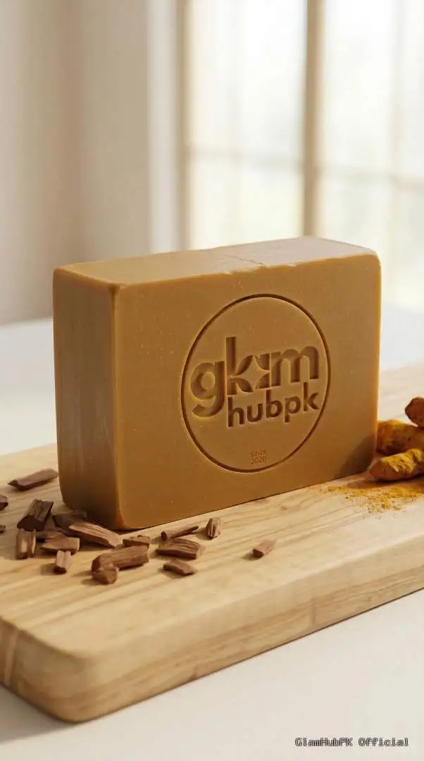 Turmeric Sandal Herbal Soap Pakistan – Natural Skin Brightening & Acne Control | GlamHubPK