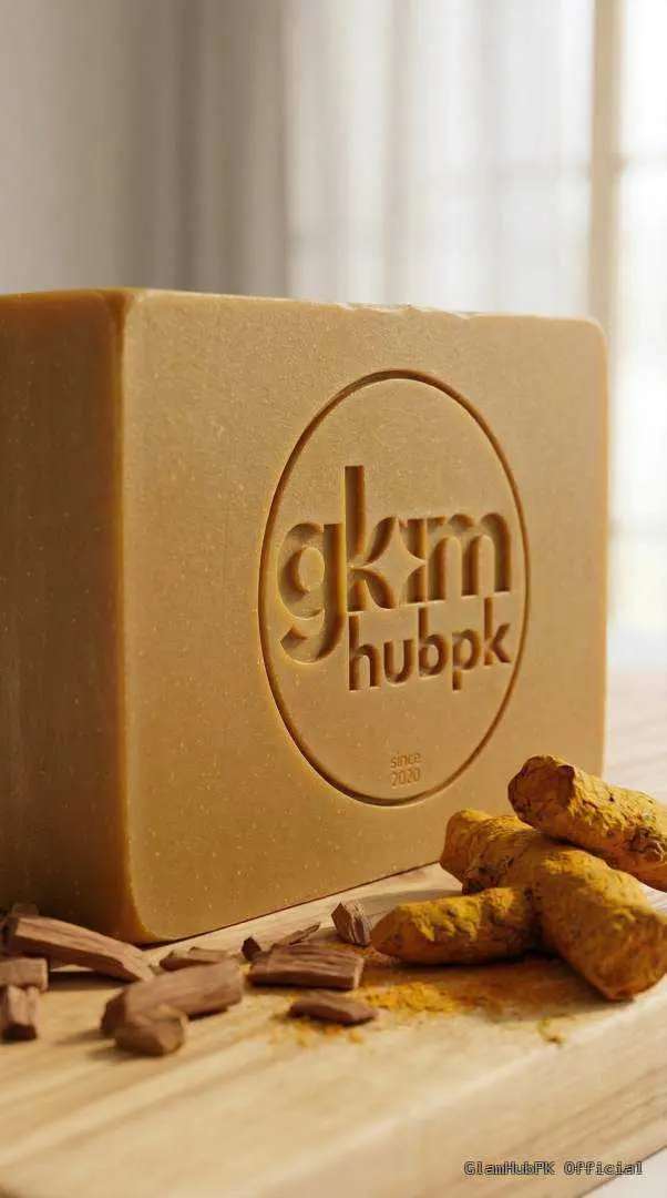 Turmeric Sandal Herbal Soap Pakistan – Natural Skin Brightening & Acne Control | GlamHubPK