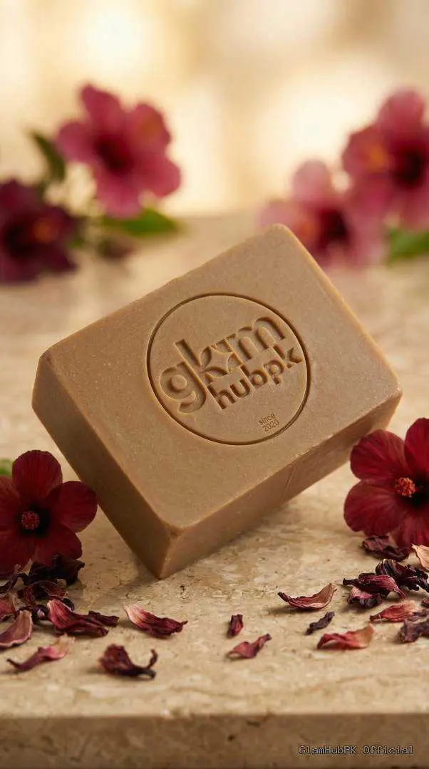 Hibiscus Glow Herbal Soap Pakistan – Natural Skin Brightening | GlamHubPK