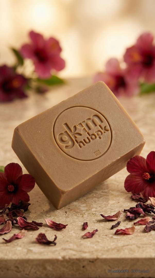 Hibiscus Glow Herbal Soap Pakistan – Natural Skin Brightening | GlamHubPK