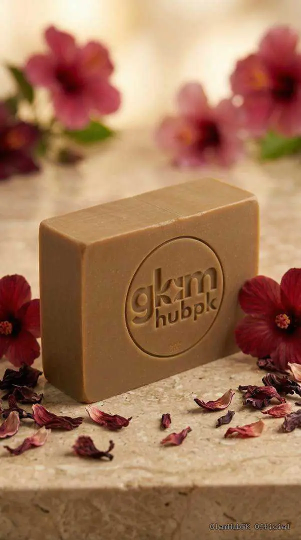 Hibiscus Glow Herbal Soap Pakistan – Natural Skin Brightening | GlamHubPK