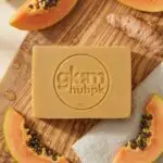 Papaya Turmeric Herbal Soap Pakistan – Natural Skin Brightening & Acne Control | GlamHubPK