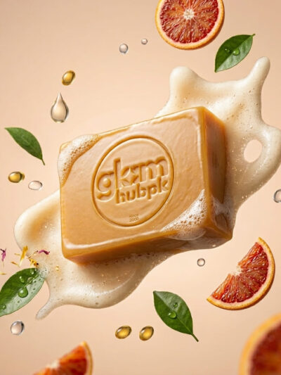 GlamHubPK Vitamin C Glow Soap | Herbal Skin Brightening & Radiance 100g