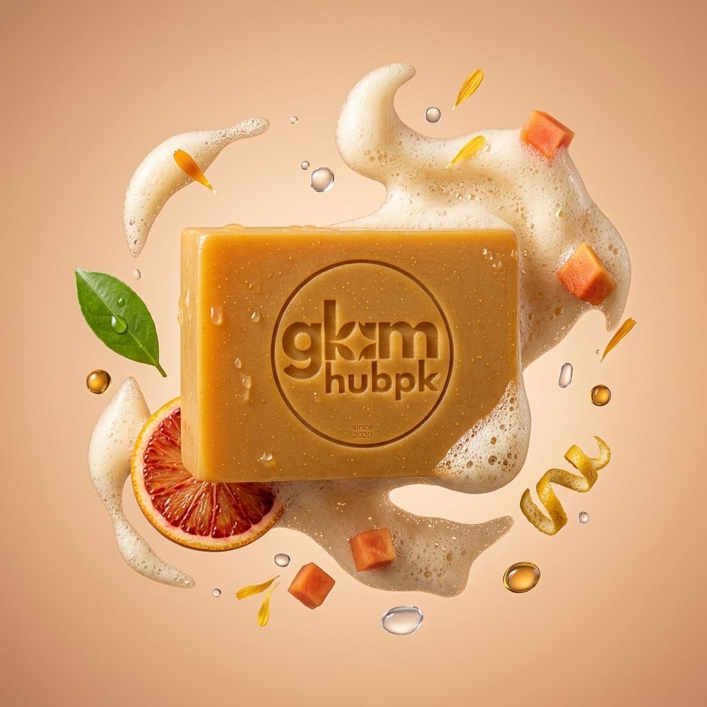 GlamHubPK Vitamin C Glow Soap | Herbal Skin Brightening & Radiance 100g - Image 7