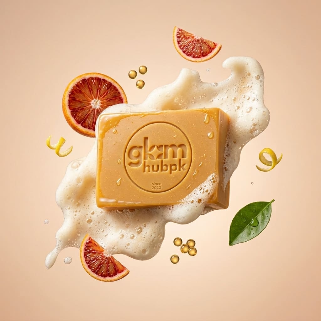 GlamHubPK Vitamin C Glow Soap | Herbal Skin Brightening & Radiance 100g - Image 8