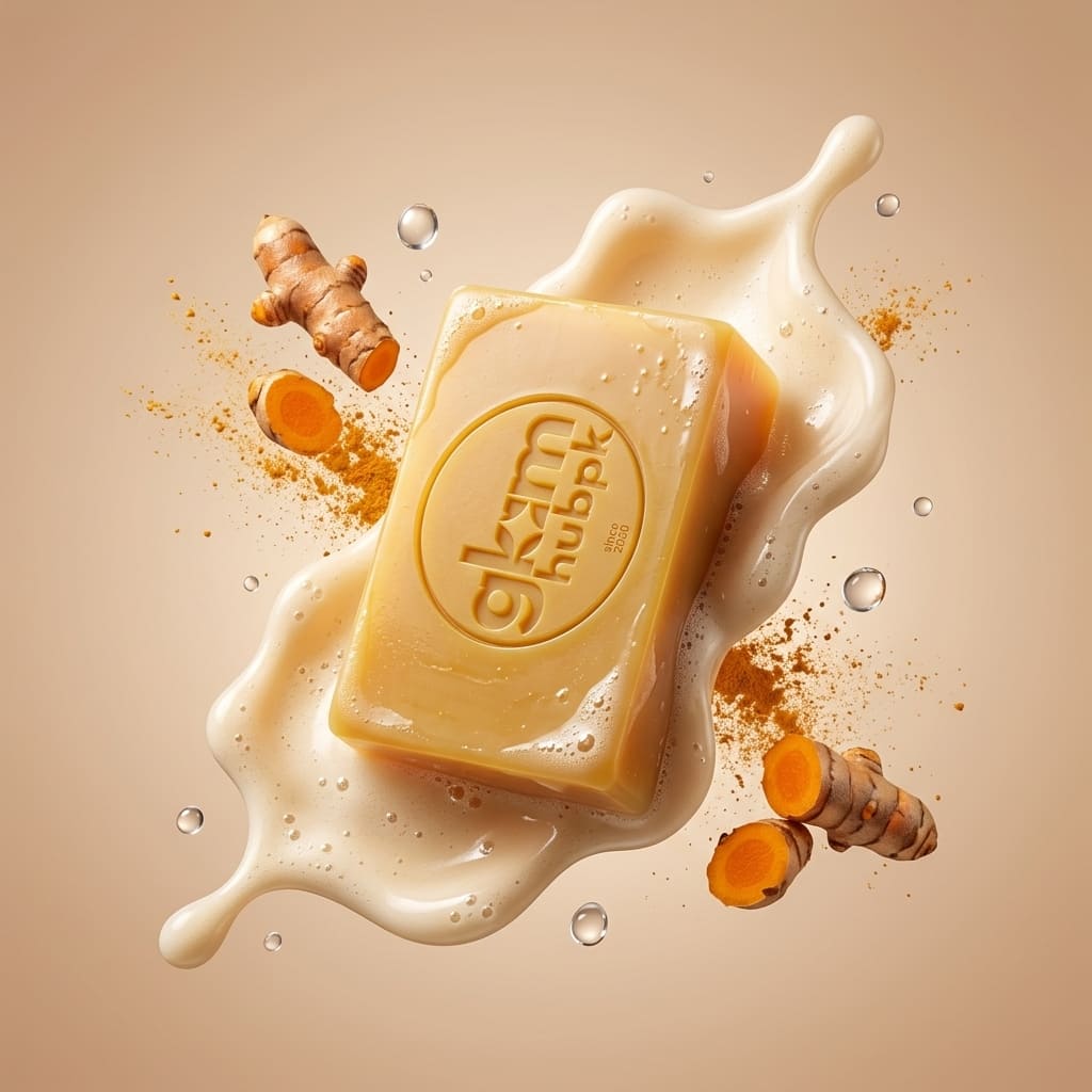 GlamHubPK Turmeric Herbal Soap 200g | Organic Skin Brightening Soap - Image 2