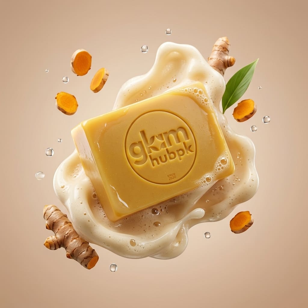 GlamHubPK Turmeric Herbal Soap 200g | Organic Skin Brightening Soap - Image 5