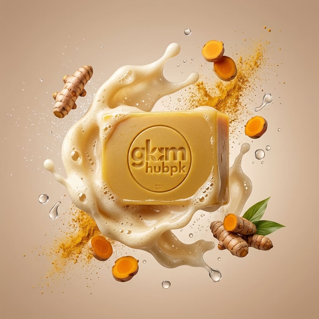 GlamHubPK Turmeric Herbal Soap 200g | Organic Skin Brightening Soap - Image 6