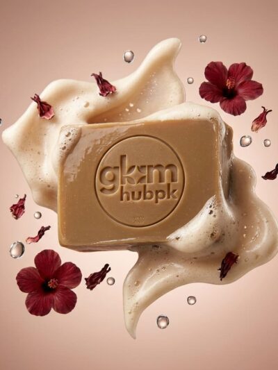 GlamHubPK Hibiscus Glow Soap | Herbal Skin Brightening & Radiance 100g