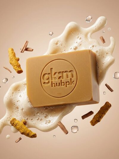 GlamHubPK Turmeric Sandal Soap | Herbal Skin Brightening & Acne Control 100g