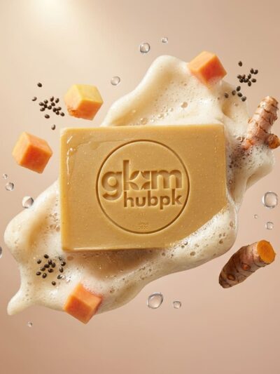 GlamHubPK Papaya Turmeric Soap | Herbal Skin Brightening & Acne Control 100g