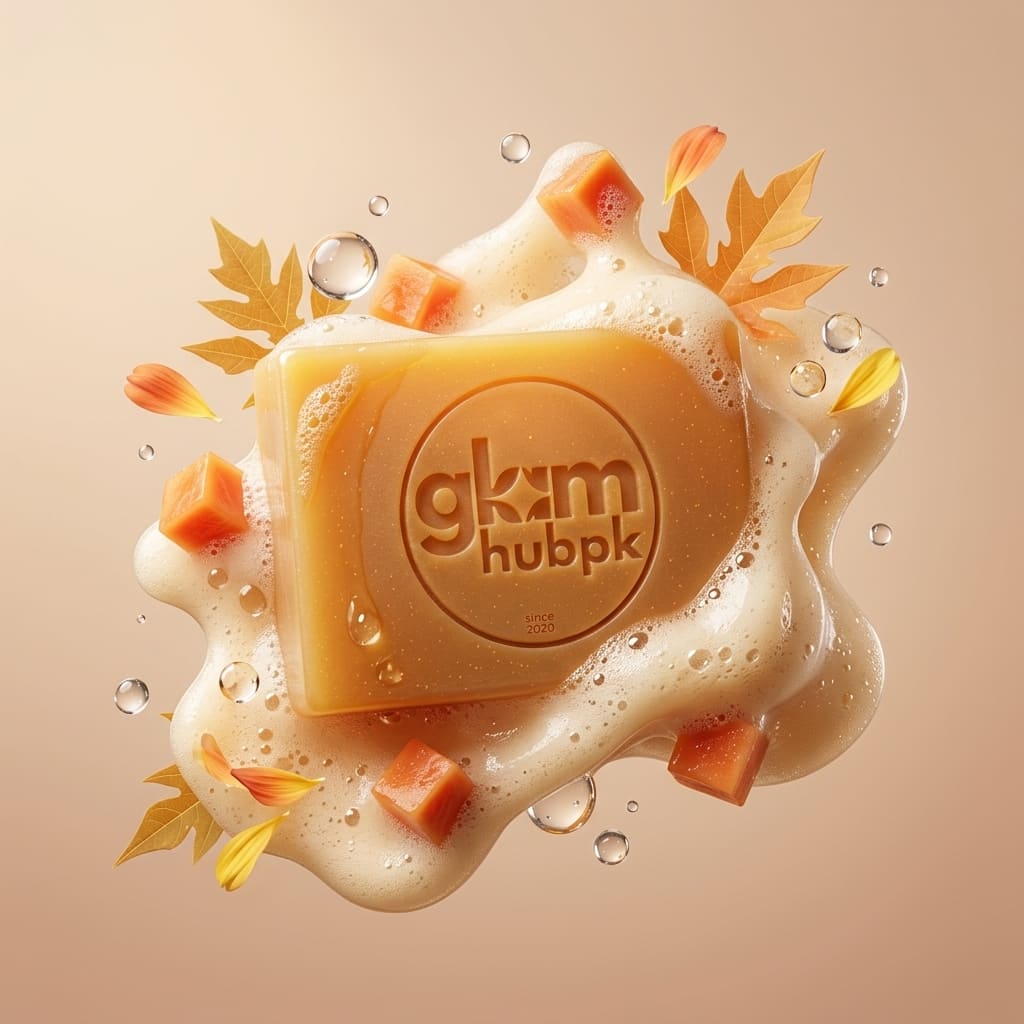 GlamHubPK Papaya Glow Soap | Natural Herbal Skin Brightening Soap - Image 2