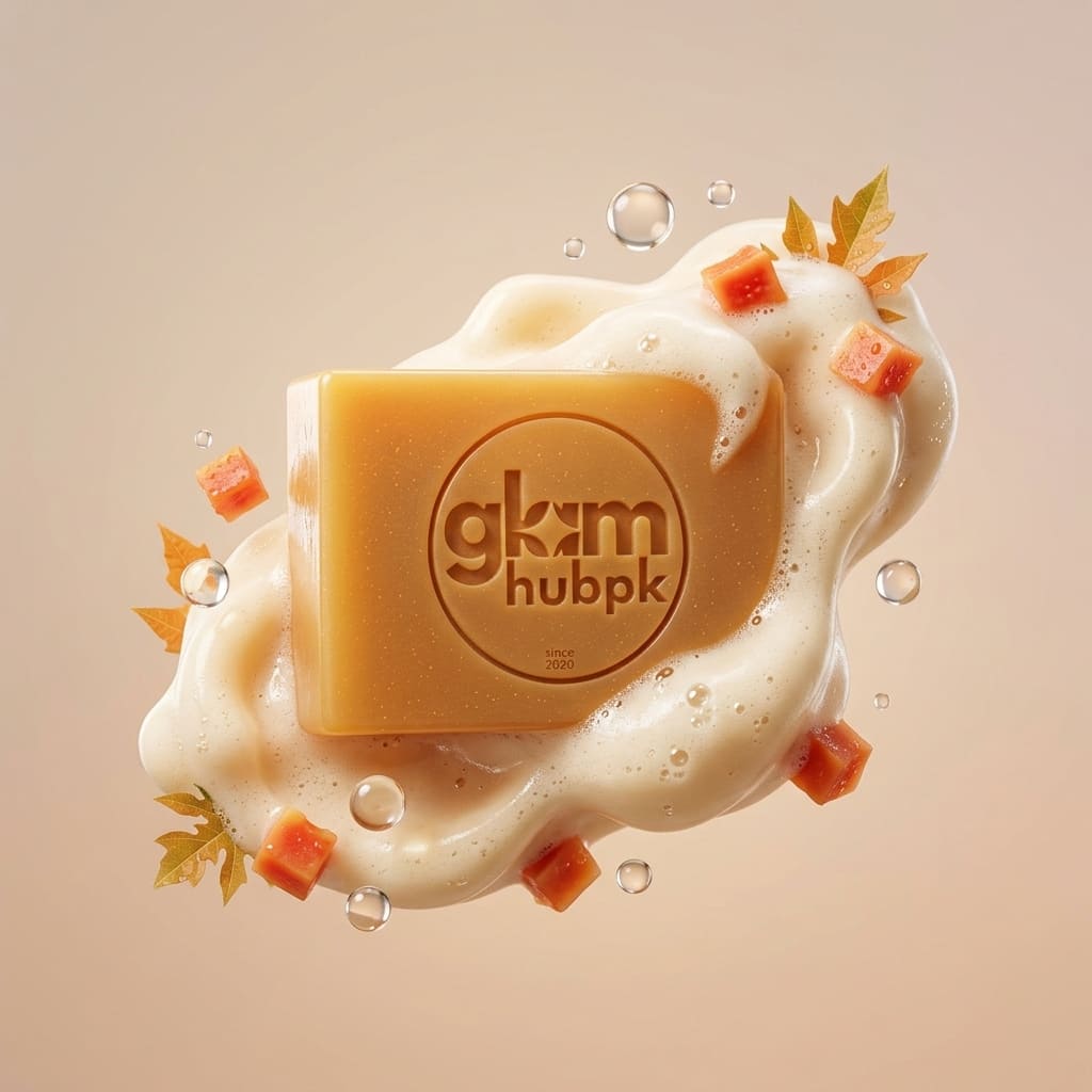 GlamHubPK Papaya Glow Soap | Natural Herbal Skin Brightening Soap