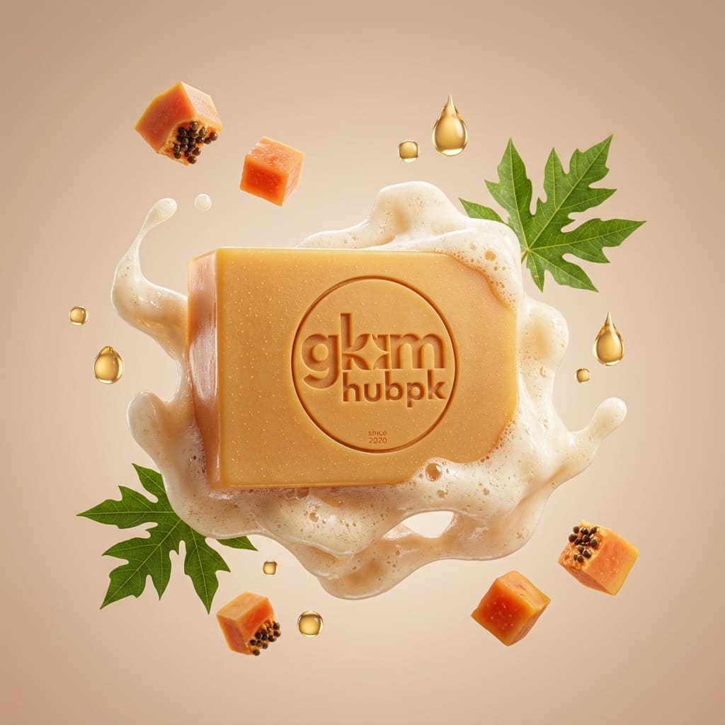 GlamHubPK Papaya Glow Soap | Natural Herbal Skin Brightening Soap - Image 4
