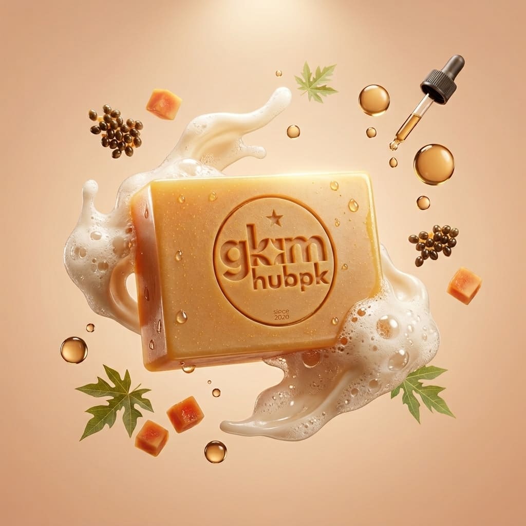 GlamHubPK Papaya Glow Soap | Natural Herbal Skin Brightening Soap - Image 6