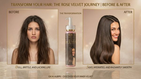 Herbal Rose Velvet Luxecare Shampoo - Sulphate-Free for Silky, Smooth & Shiny Hair